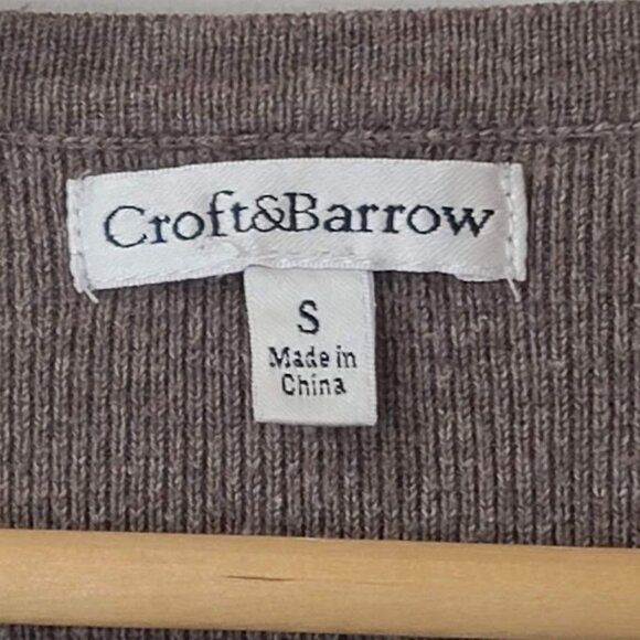 Croft & Barrow Women's Cardigan Brown Button Up Women's Size S - Picture 3 of 8